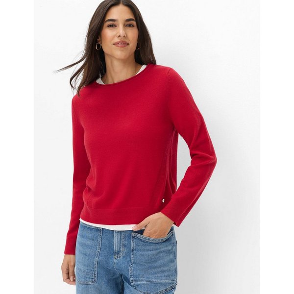 Brax Strickpullover Style LISA Merino Cashmere: Pullover im Wollmix