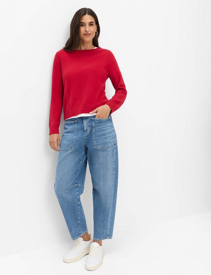 Brax Strickpullover Style LISA Merino Cashmere: Pullover im Wollmix – Bild 3 von 5