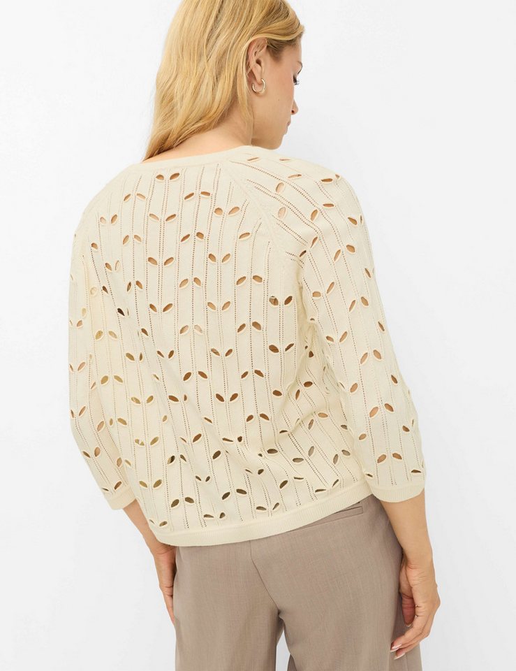 Brax Strickpullover Style NALA Ajour: Pullover aus reiner Baumwolle – Bild 2 von 5