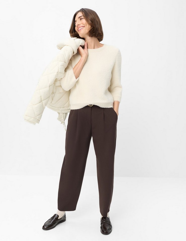 Brax Strickpullover Style NOEMI Feather Yarn: Pullover im Baumwollmix – Bild 3 von 5