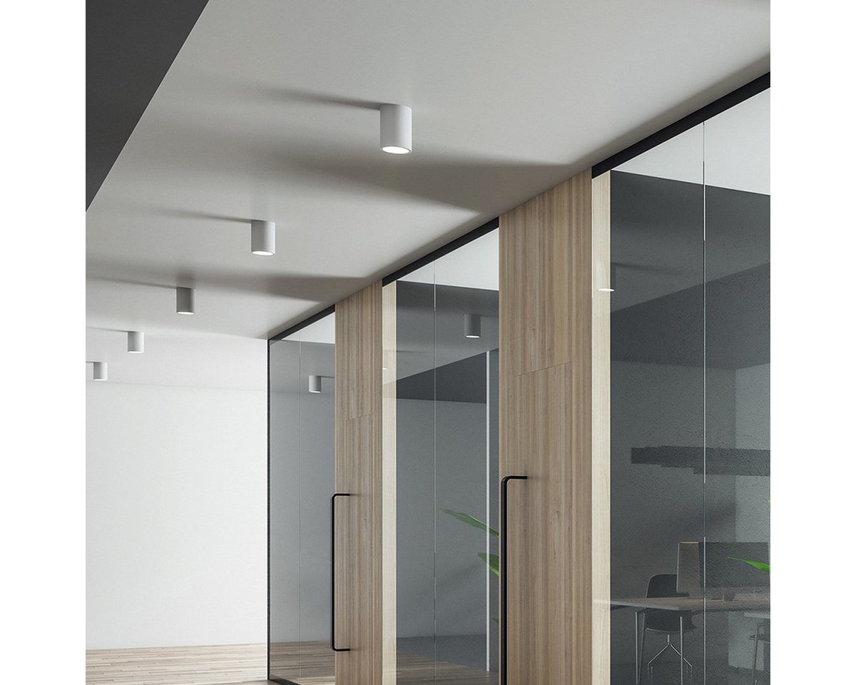 Braytron LED Deckenleuchte LED Aufbauspot GU10 – Schlankes Design in Weiß oder Schwarz, ohne Leuchtmittel, Schmales Design, dezenter Aufbauspot – Bild 2 von 5
