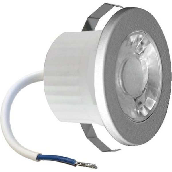 Braytron LED Einbaustrahler 3w Mini LED Einbauleuchte Einbaustrahler Spot Silber 240 Lume Warmweiß, Warmweiß, 3w, 210 Lumen, Warmweiß, Ø44 x 28 mm, Silber, Loch