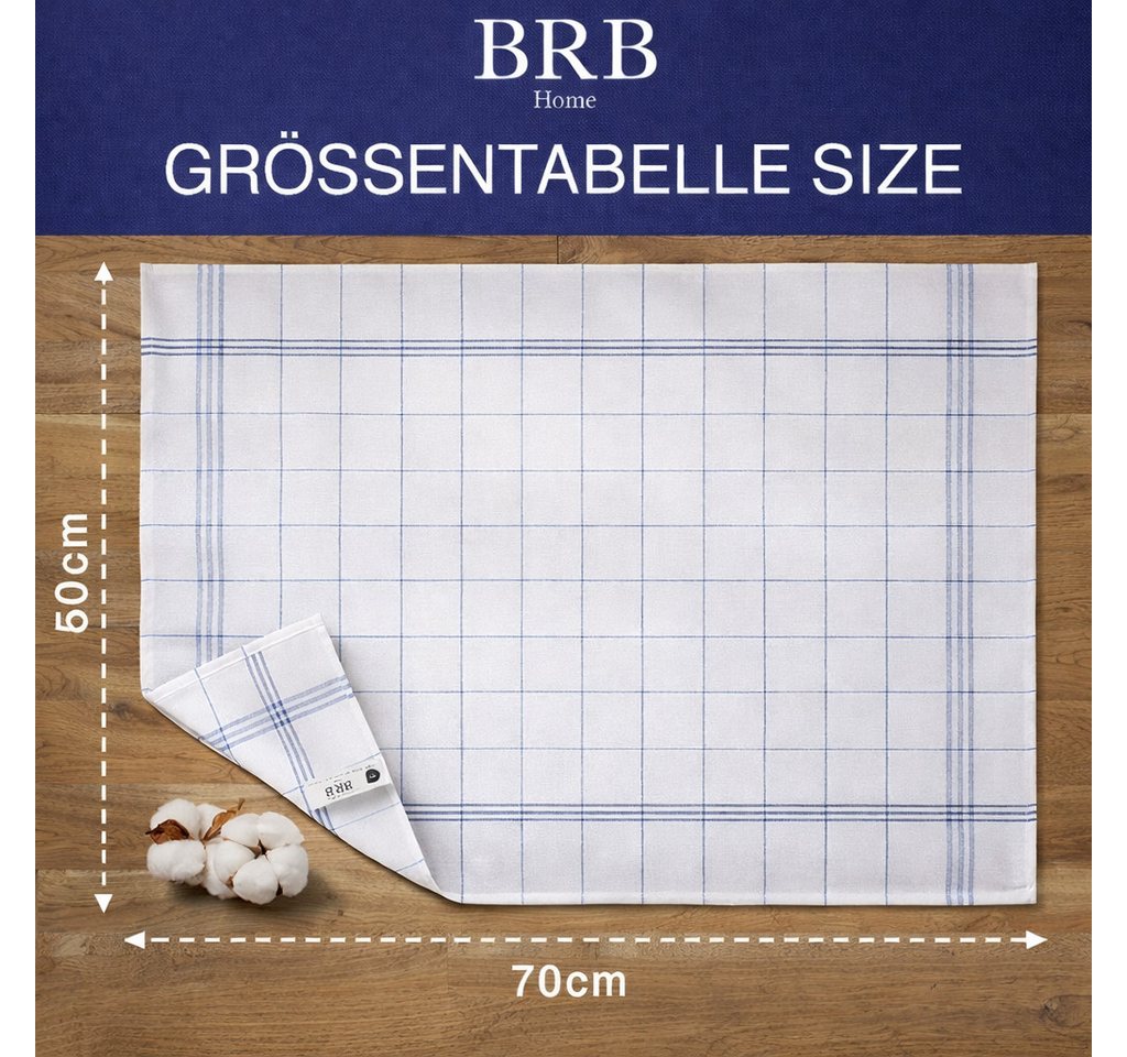 BRB Geschirrtuch Geschirrtücher Baumwolle Küchen Trockentücher Geschirrhandtücher, (Set, 10-tlg., 10er-20er-40er), Küchentücher in Gastronomiequalität – langleb – Bild 2 von 5