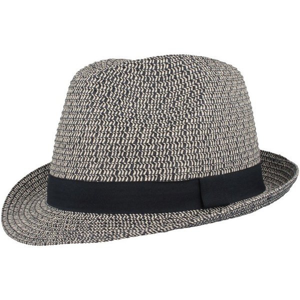 Breiter Strohhut knautschbarer Borten-Trilby