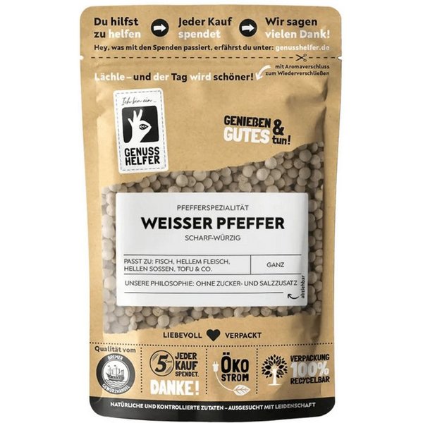 Bremer Gewürzhandel Gewürz Pfeffer weiß, ganz, 150 g