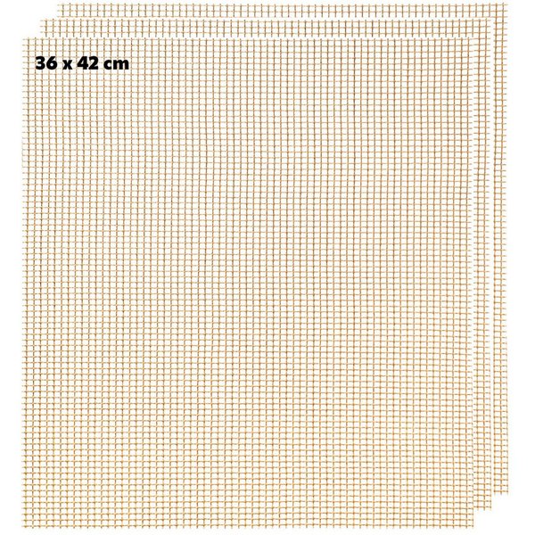 bremermann Backmatte Grillmatte Backmatte rechteckig, Glasfasergewebe, antihaft, 3 Stk, Glasfasergewebe (3-tlg), individuell zuschneidbar