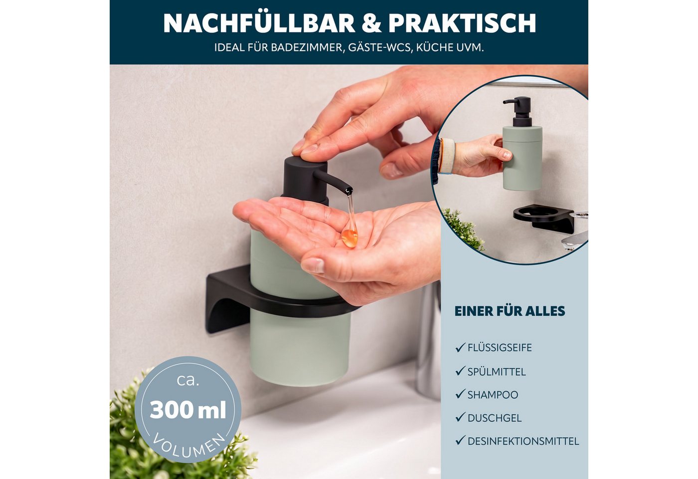 bremermann Badaccessoire-Set SAVONA 4tlg. Soft-Touch – Bild 4 von 5