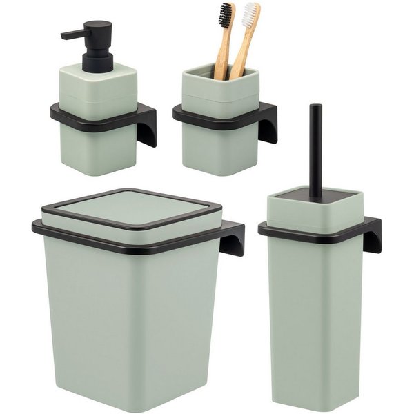 bremermann Badaccessoire-Set SAVONA 4tlg. Soft-Touch, eckig