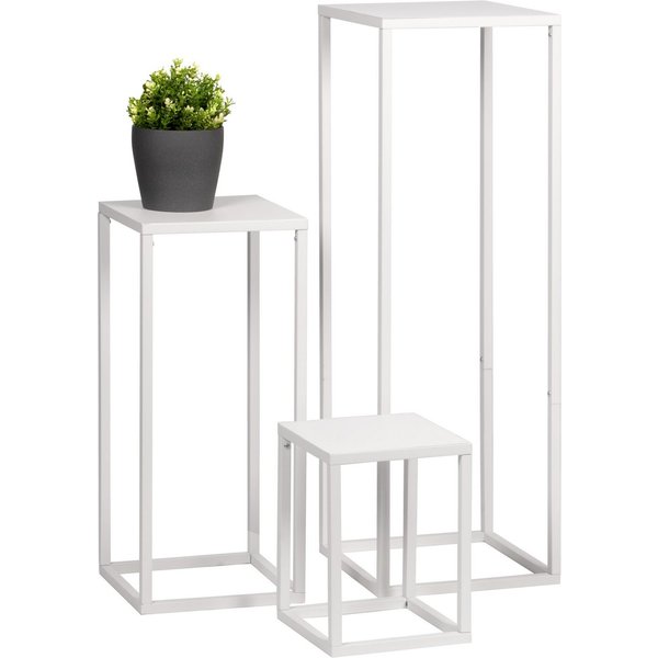 bremermann Blumenhocker 3er-Set, Metall-Blumenhocker, Blumensäule