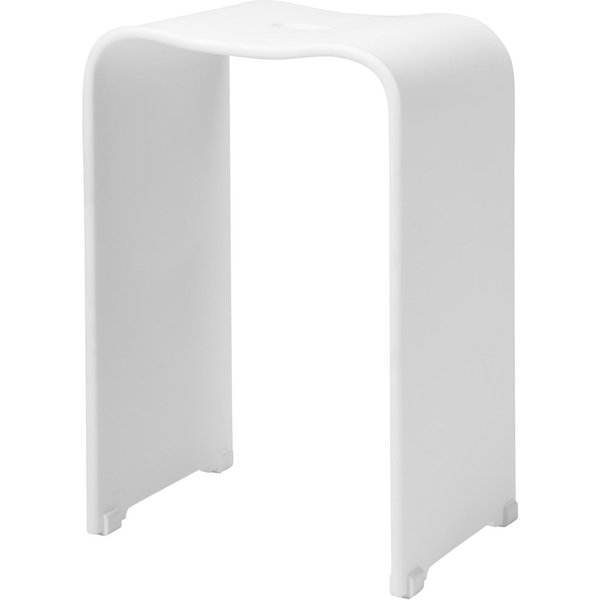 bremermann Dusch- und Badhocker Badhocker, Duschhocker aus Acryl, ca. 33 x 27,5 x 48 cm, ergonomisch, belastbar bis 130 kg