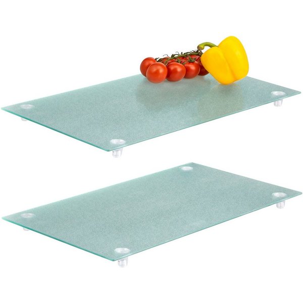 bremermann Herd-Abdeckplatte Herdabdeckplatte // 2er Set // Sicherheitsglas // ca. 30 x 3 x 52 cm, Glas, Kunststoff, (1 tlg)