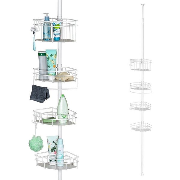 bremermann Teleskopregal Teleskop-Eckregal, 4 Körbe Duschregal bis max. ca. 290 cm