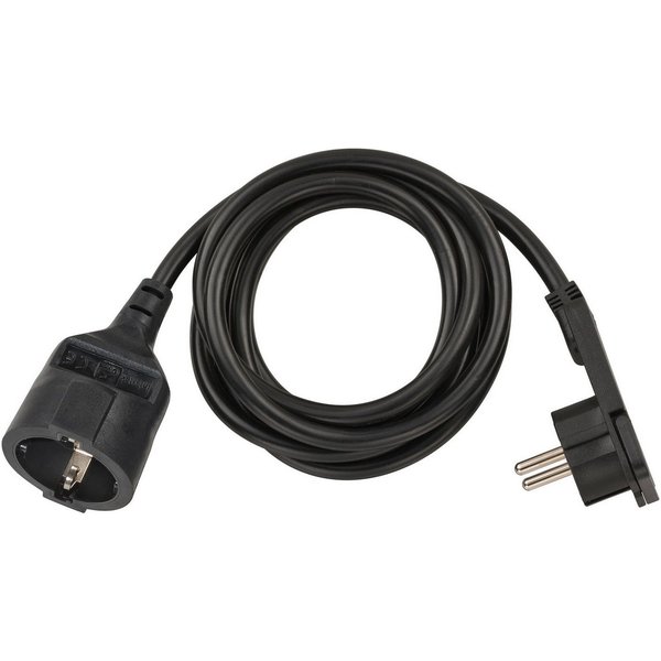 Brennenstuhl H05VV-F3G1,5, 2 m Verlängerungskabel, Typ EF (Konturenstecker) (200 cm)