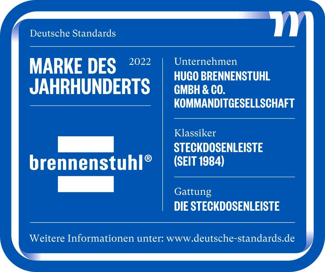 Brennenstuhl Super-Solid Steckdosenleiste 8-fach (Ein- / Ausschalter, Kabellänge 2,5 m), mit Schalter – Bild 4 von 5