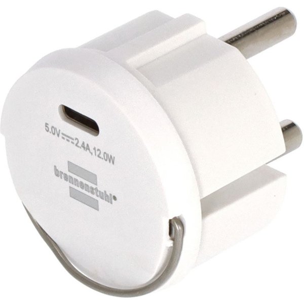 Brennenstuhl USB-C Steckdoseneinsatz 2,4 A USB-Adapter Typ F (Schuko)