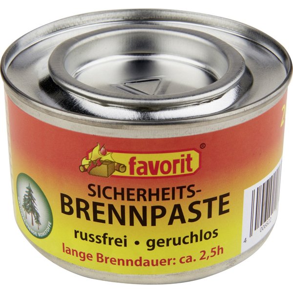 favorit Brennpaste Favorit Sicherheitsbrennpaste in der Dose 200 g, 0.2 l