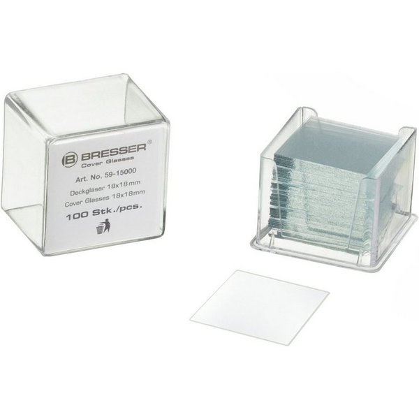 BRESSER BRESSER Deckgläser 22 x 22 mm 100 Stk Auf- und Durchlichtmikroskop