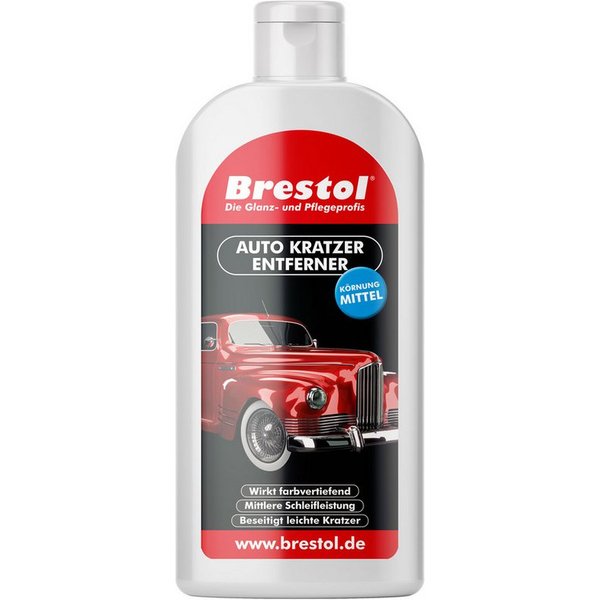 Brestol Auto Kratzer Entferner, Kratzerentferner Autolack Autopolitur (1x 500 ml Auto Kratzer Entferner), entfernt kleine Kratzer & Schrammen