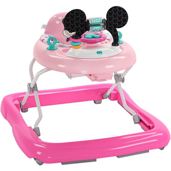 Bright Starts Lauflernhilfe MINNIE MOUSE Tiny Trek™ Walker, Forever Besties™, 2-in-1 Walker, mit Licht und Sound
