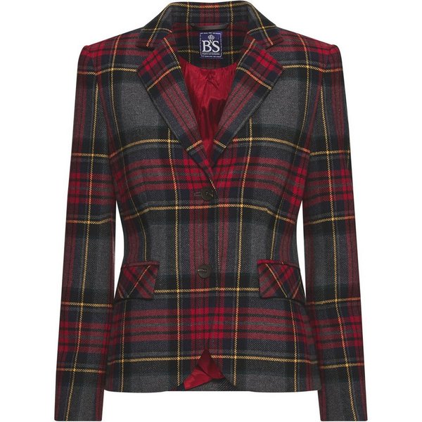 Brigitte von Schönfels Jackenblazer Karo-Blazer