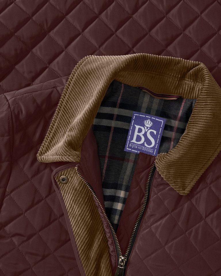 Brigitte von Schönfels Steppjacke Steppmantel mit Cordkragen – Bild 3 von 5