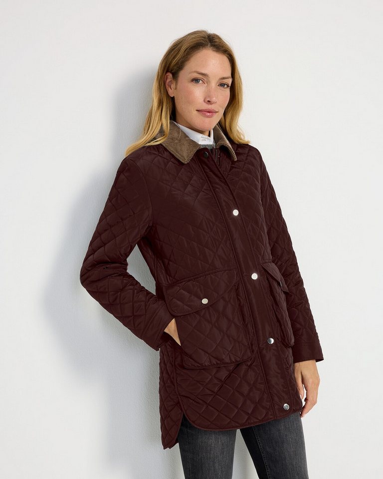 Brigitte von Schönfels Steppjacke Steppmantel mit Cordkragen – Bild 4 von 5