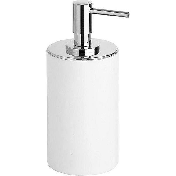 BRILLANTBAD® Seifenspender MAXIMA Seifenspender Polyresin Messing Weiß Bad & Küche >> Freistehend