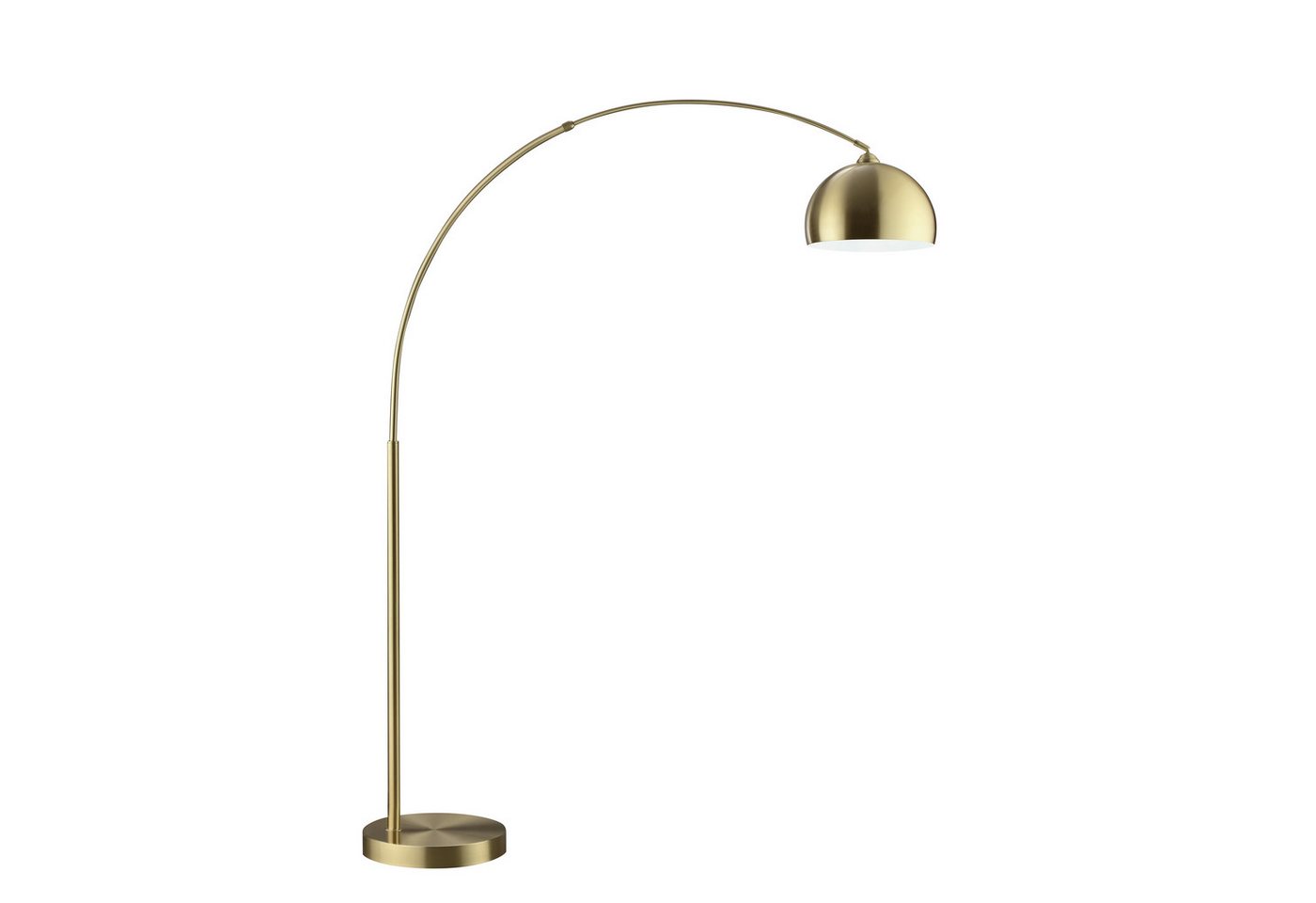 Brilliant Bogenlampe Manor, ohne Leuchtmittel, Bogen-Stehleuchte E27, 199 x 150 cm, messingfarben gebürstet – Bild 3 von 5