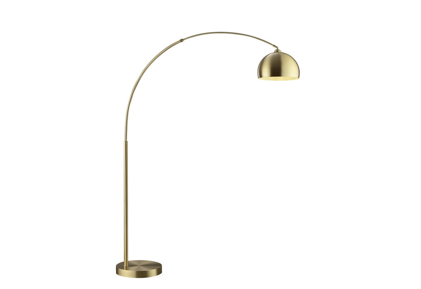 Brilliant Bogenlampe Manor, ohne Leuchtmittel, Bogen-Stehleuchte E27, 199 x 150 cm, messingfarben gebürstet – Bild 4 von 5
