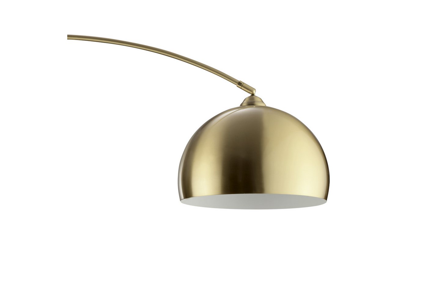 Brilliant Bogenlampe Manor, ohne Leuchtmittel, Bogen-Stehleuchte E27, 199 x 150 cm, messingfarben gebürstet – Bild 5 von 5