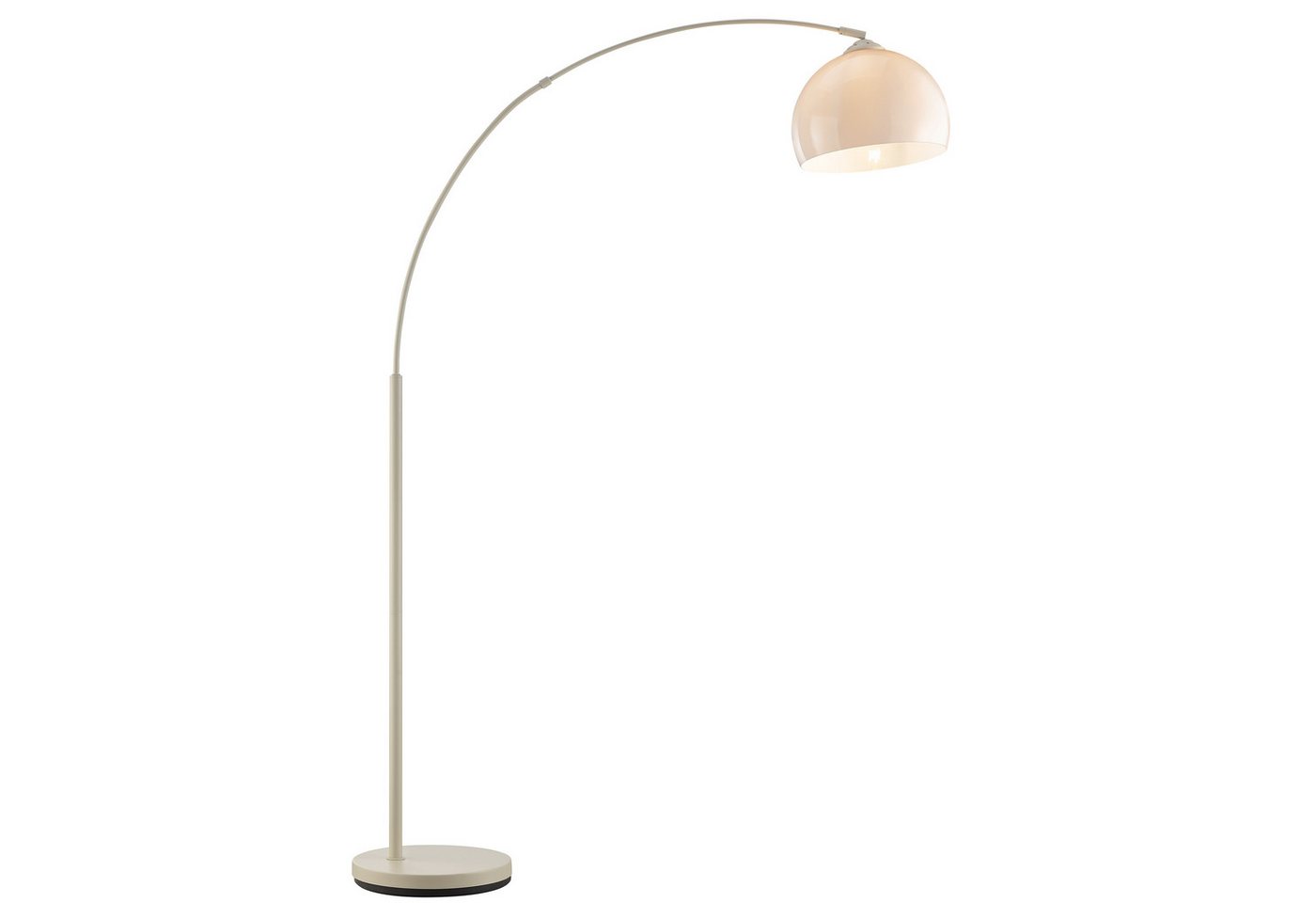 Brilliant Bogenlampe Vessa - Bogenstehleuchte, ohne Leuchtmittel, Stehlampe Wohnzimmer, H 166 cm, B 122 cm, E27-Fassung, Bogenleuchte – Bild 2 von 5