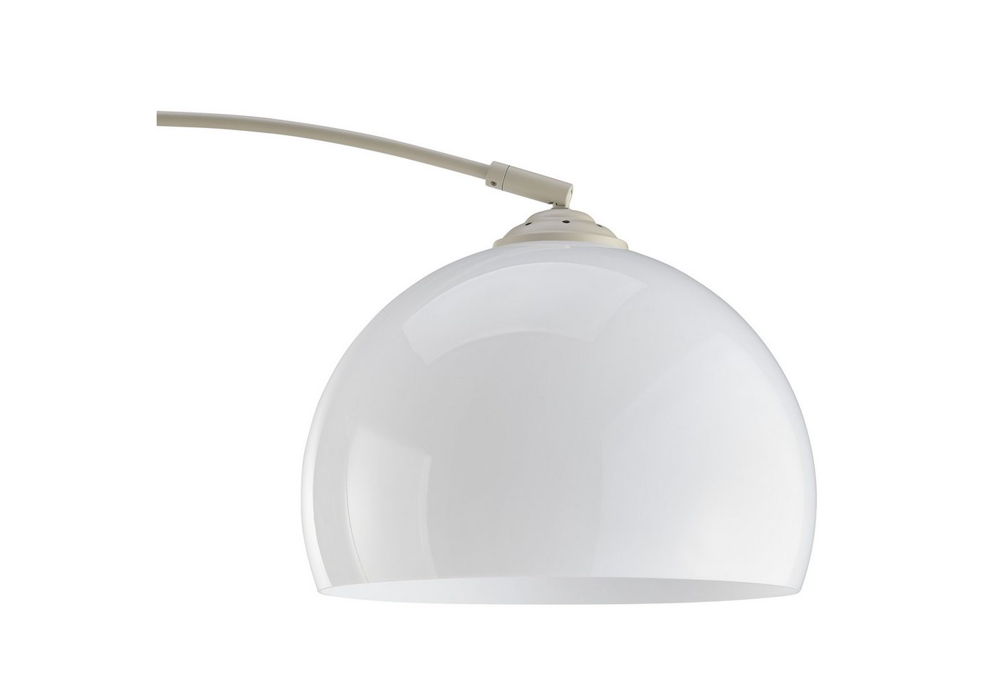 Brilliant Bogenlampe Vessa - Bogenstehleuchte, ohne Leuchtmittel, Stehlampe Wohnzimmer, H 166 cm, B 122 cm, E27-Fassung, Bogenleuchte – Bild 3 von 5