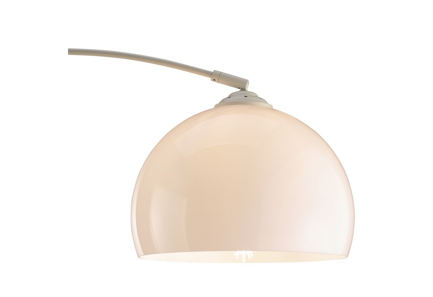 Brilliant Bogenlampe Vessa - Bogenstehleuchte, ohne Leuchtmittel, Stehlampe Wohnzimmer, H 166 cm, B 122 cm, E27-Fassung, Bogenleuchte – Bild 4 von 5