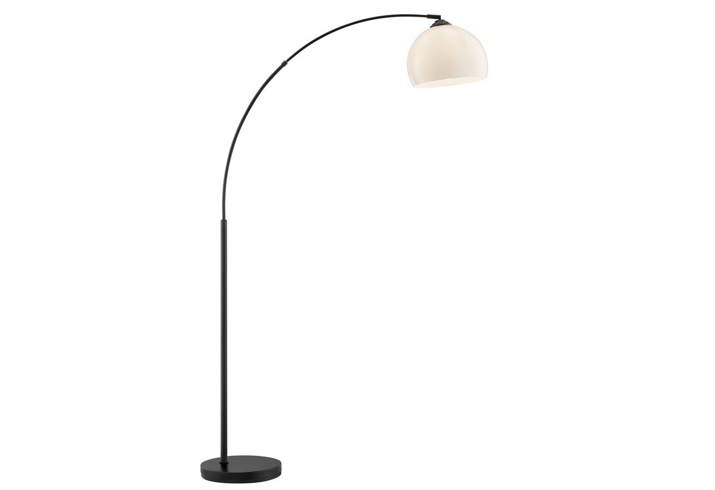 Brilliant Bogenlampe Vessa - Bogenstehleuchte, ohne Leuchtmittel, Stehlampe Wohnzimmer, H 166 cm, B 122 cm, E27-Fassung, Bogenleuchte – Bild 3 von 5