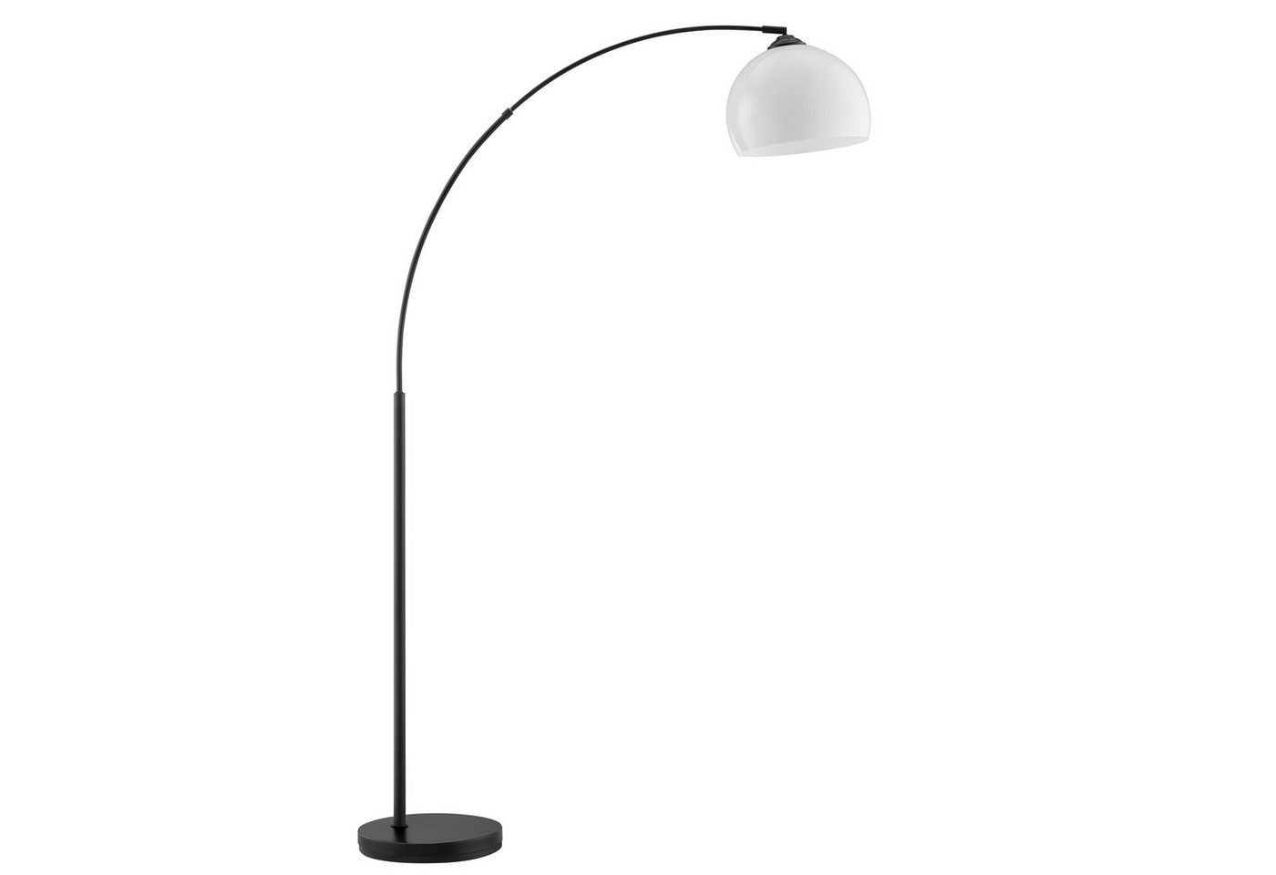 Brilliant Bogenlampe Vessa - Bogenstehleuchte, ohne Leuchtmittel, Stehlampe Wohnzimmer, H 166 cm, B 122 cm, E27-Fassung, Bogenleuchte – Bild 4 von 5