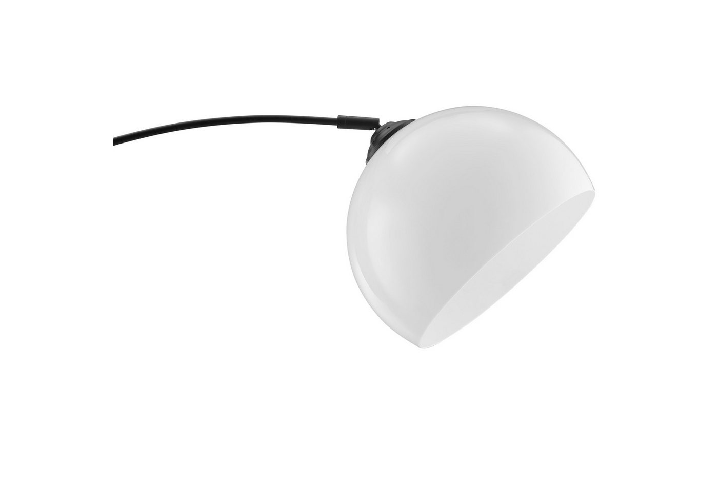 Brilliant Bogenlampe Vessa - Bogenstehleuchte, ohne Leuchtmittel, Stehlampe Wohnzimmer, H 166 cm, B 122 cm, E27-Fassung, Bogenleuchte – Bild 5 von 5