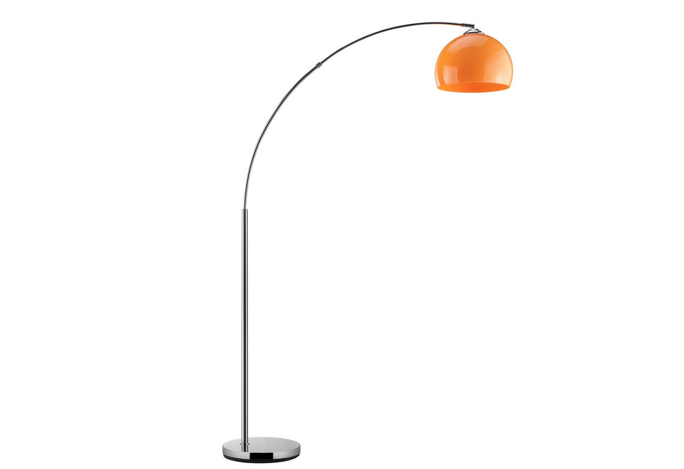 Brilliant Bogenlampe Vessa - Bogenstehleuchte, ohne Leuchtmittel, Stehlampe Wohnzimmer, H 166 cm, B 122 cm, E27-Fassung, Bogenleuchte – Bild 3 von 5