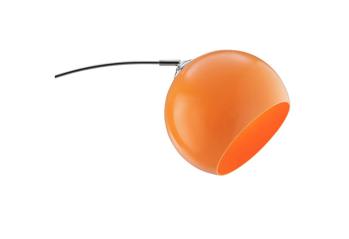 Brilliant Bogenlampe Vessa - Bogenstehleuchte, ohne Leuchtmittel, Stehlampe Wohnzimmer, H 166 cm, B 122 cm, E27-Fassung, Bogenleuchte – Bild 4 von 5