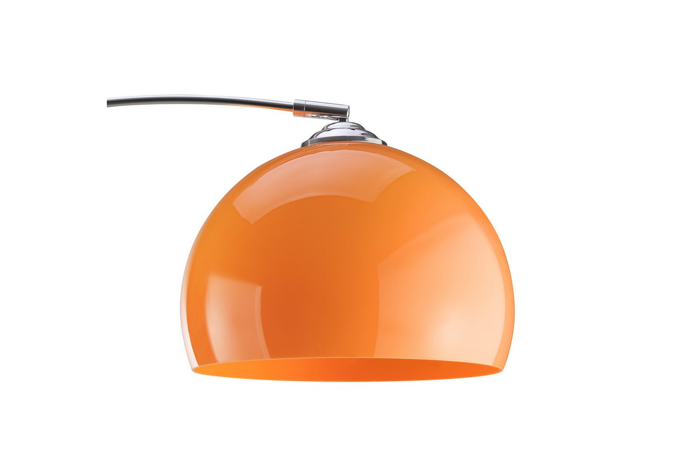 Brilliant Bogenlampe Vessa - Bogenstehleuchte, ohne Leuchtmittel, Stehlampe Wohnzimmer, H 166 cm, B 122 cm, E27-Fassung, Bogenleuchte – Bild 5 von 5