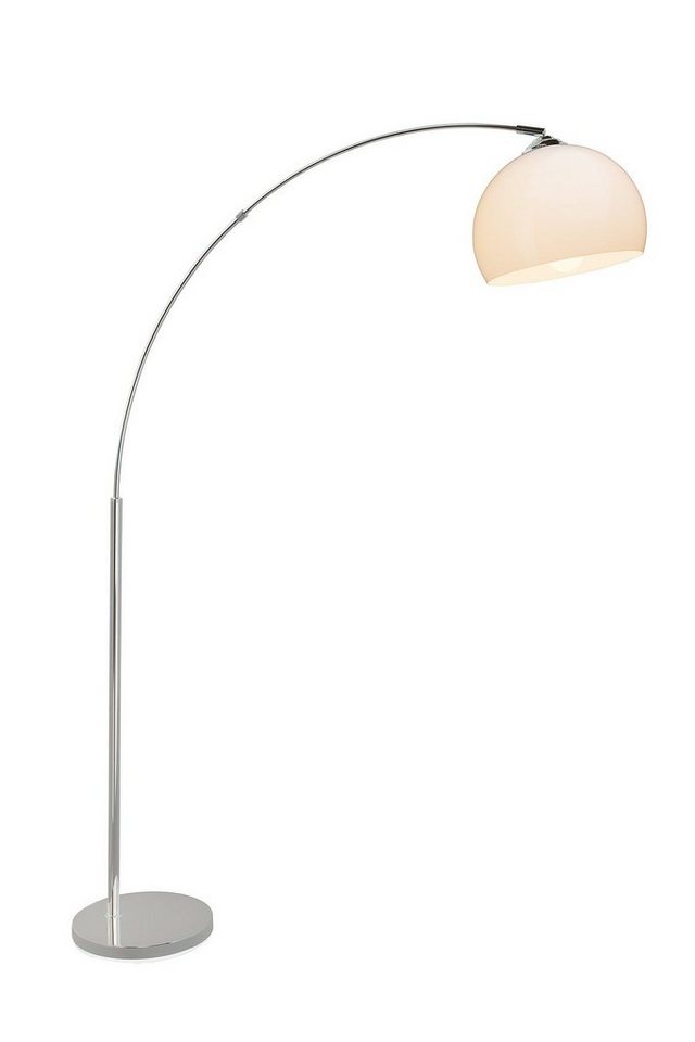Brilliant Bogenlampe Vessa - Bogenstehleuchte, ohne Leuchtmittel, Stehlampe Wohnzimmer, H 166 cm, B 122 cm, E27-Fassung, Bogenleuchte – Bild 3 von 4