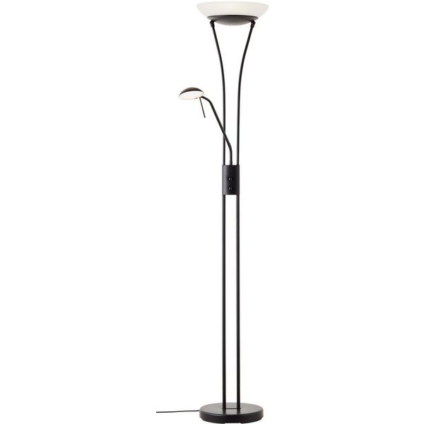 Brilliant Deckenfluter Finn, Dimmfunktion, Lesearm, LED fest integriert, Warmweiß, Lesearm, Drehdimmer - 179cm Höhe - 2500 Lumen, 3000 Kelvin, warmweiß