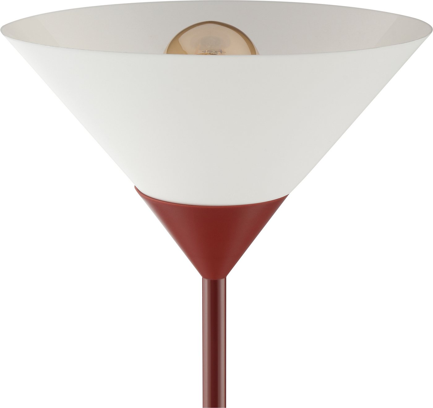 Brilliant Deckenfluter Spari, Lesearm, ohne Leuchtmittel, 180cm, E27+E14 Fassung, verstellbarer Arm, Aluminium/Kunststoff – Bild 4 von 5
