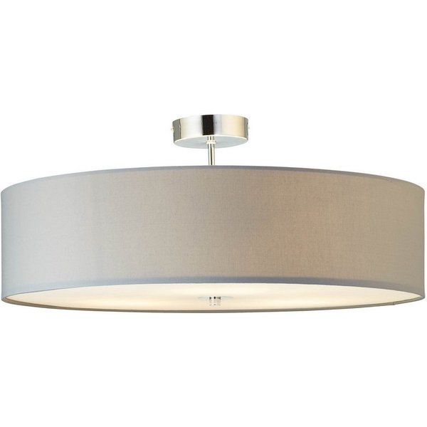 Brilliant Deckenleuchte Andria, ohne Leuchtmittel, mit Stoffschirm, 26,5 cm Höhe, Ø 60 cm, E27, Metall/Textil