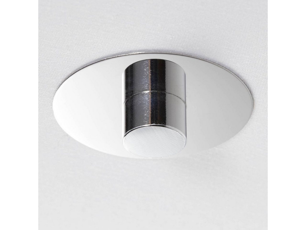 Brilliant Deckenleuchte Andria, ohne Leuchtmittel, mit Stoffschirm, 26,5 cm Höhe, Ø 60 cm, E27, Metall/Textil – Bild 3 von 4