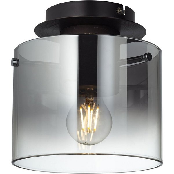 Brilliant Deckenleuchte Beth, ohne Leuchtmittel, Deckenlampe 20cm Kaffee/rauchglas