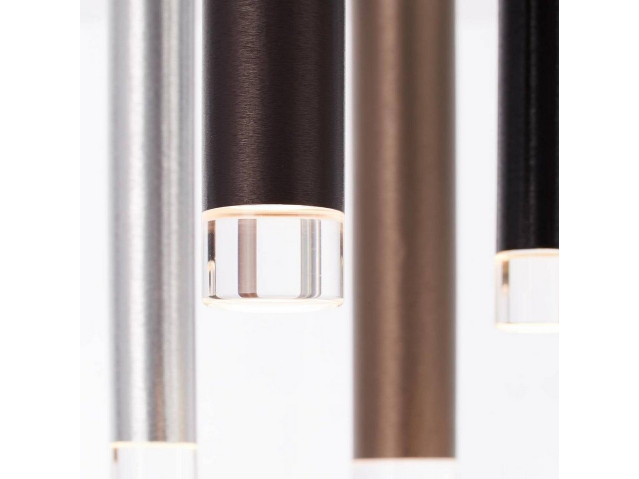 Brilliant Deckenleuchte Cembalo, LED fest integriert, Warmweiß, LED Deckenlampe 7flg braun/Kaffee – Bild 3 von 4