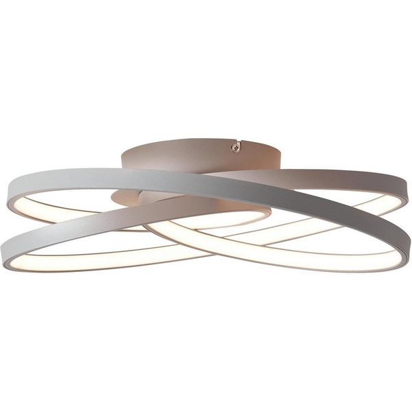 Brilliant Deckenleuchte Labyrinth, LED wechselbar, Warmweiß, Ø 39,5 cm, ineinandergreifende Kreise, Metall/Acryl