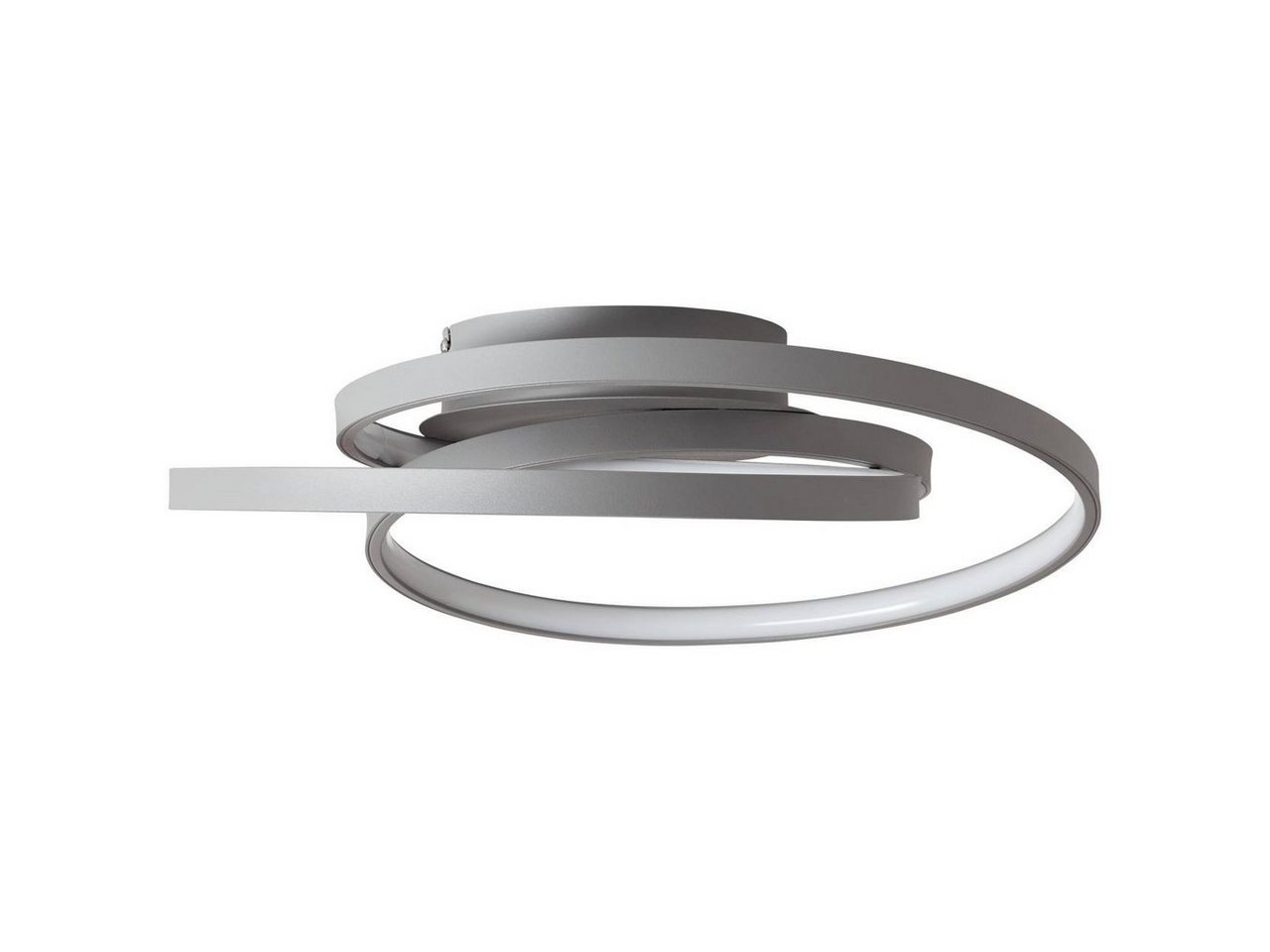 Brilliant Deckenleuchte Labyrinth, LED wechselbar, Warmweiß, Ø 39,5 cm, ineinandergreifende Kreise, Metall/Acryl – Bild 5 von 5