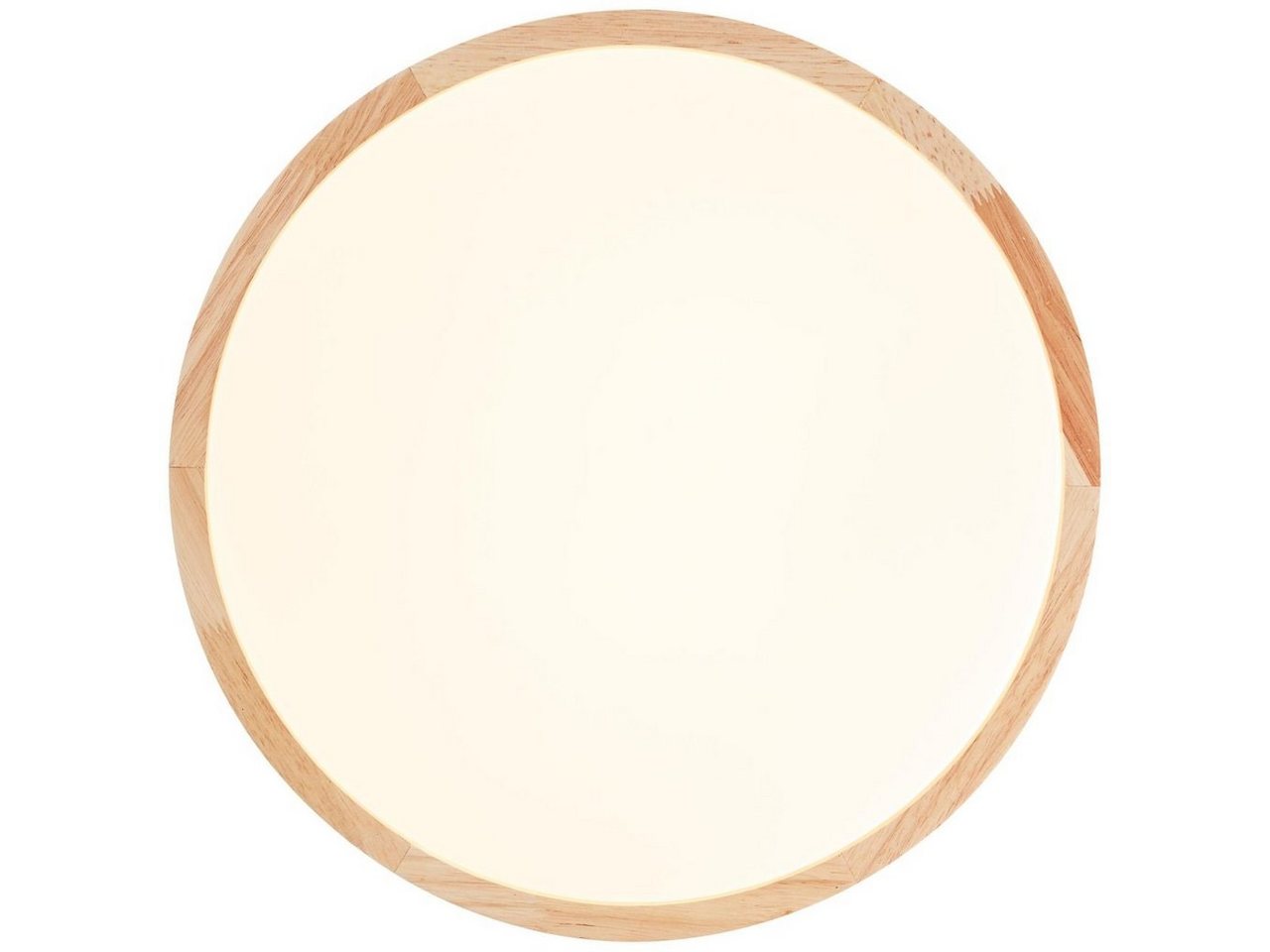 Brilliant Deckenleuchte Slimline, LED wechselbar, Warmweiß, LED Wand- und Deckenlampe 39cm holz hell/weiß – Bild 5 von 5