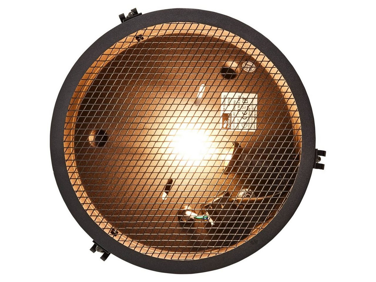 Brilliant Deckenleuchte Zois, ohne Leuchtmittel, Deckenlampe 30cm schwarz korund – Bild 2 von 3